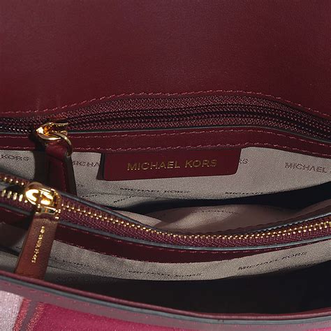 michael kors purse burgundy pink|Michael Kors maroon bag.